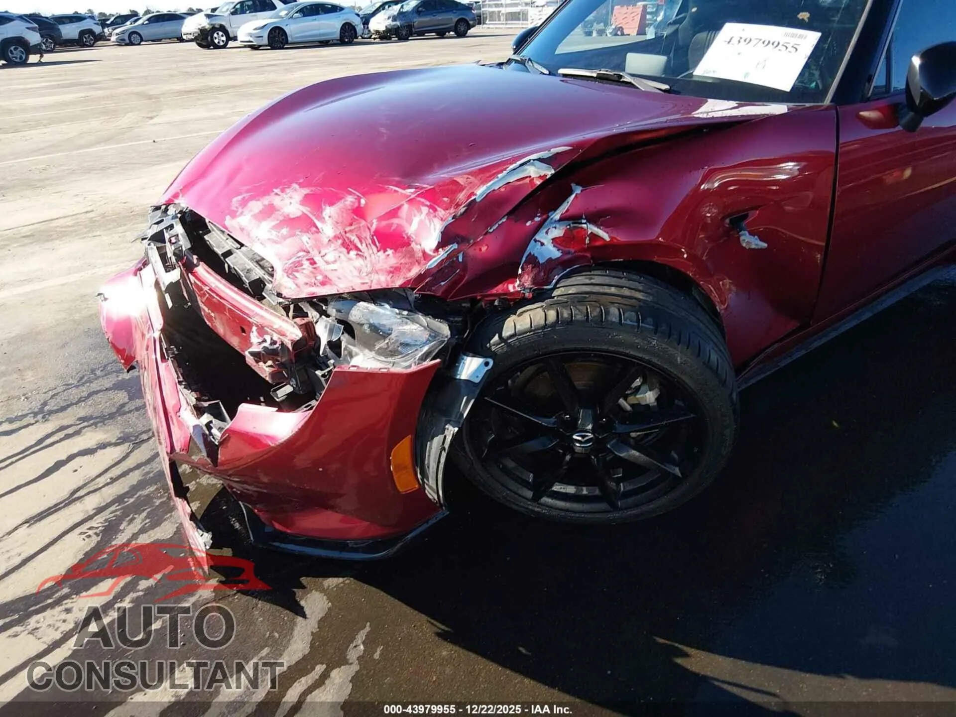 2021 MAZDA MX-5 MIATA Damaged VIN JM1NDAC78M0451093 – engine bay