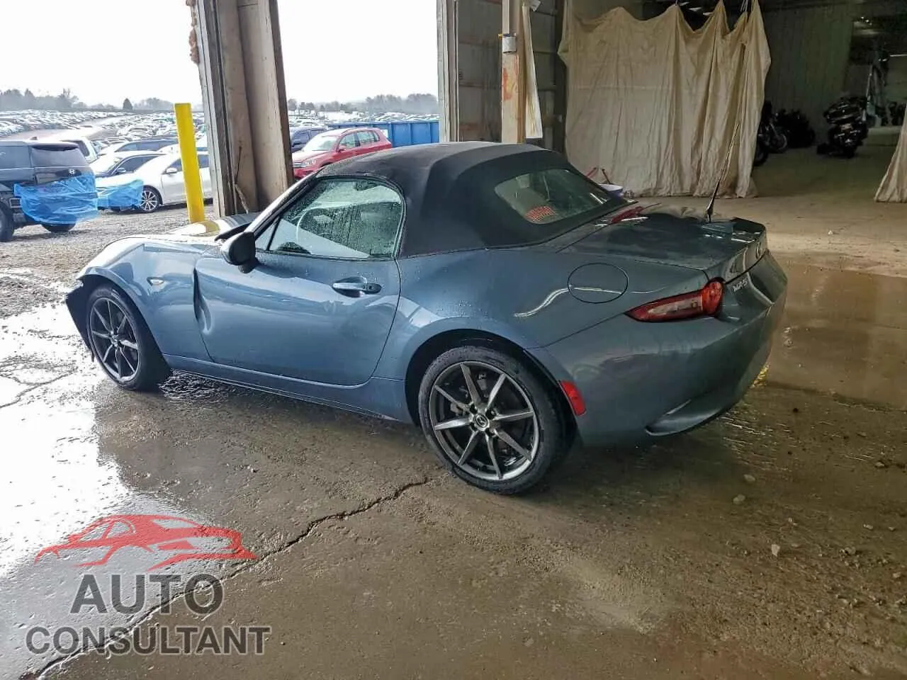 2017 MAZDA MX5 Damaged VIN JM1NDAD70H0123705 – rear exterior 2017 MAZDA MX5 Damaged VIN JM1NDAD70H0123705 – rear exterior