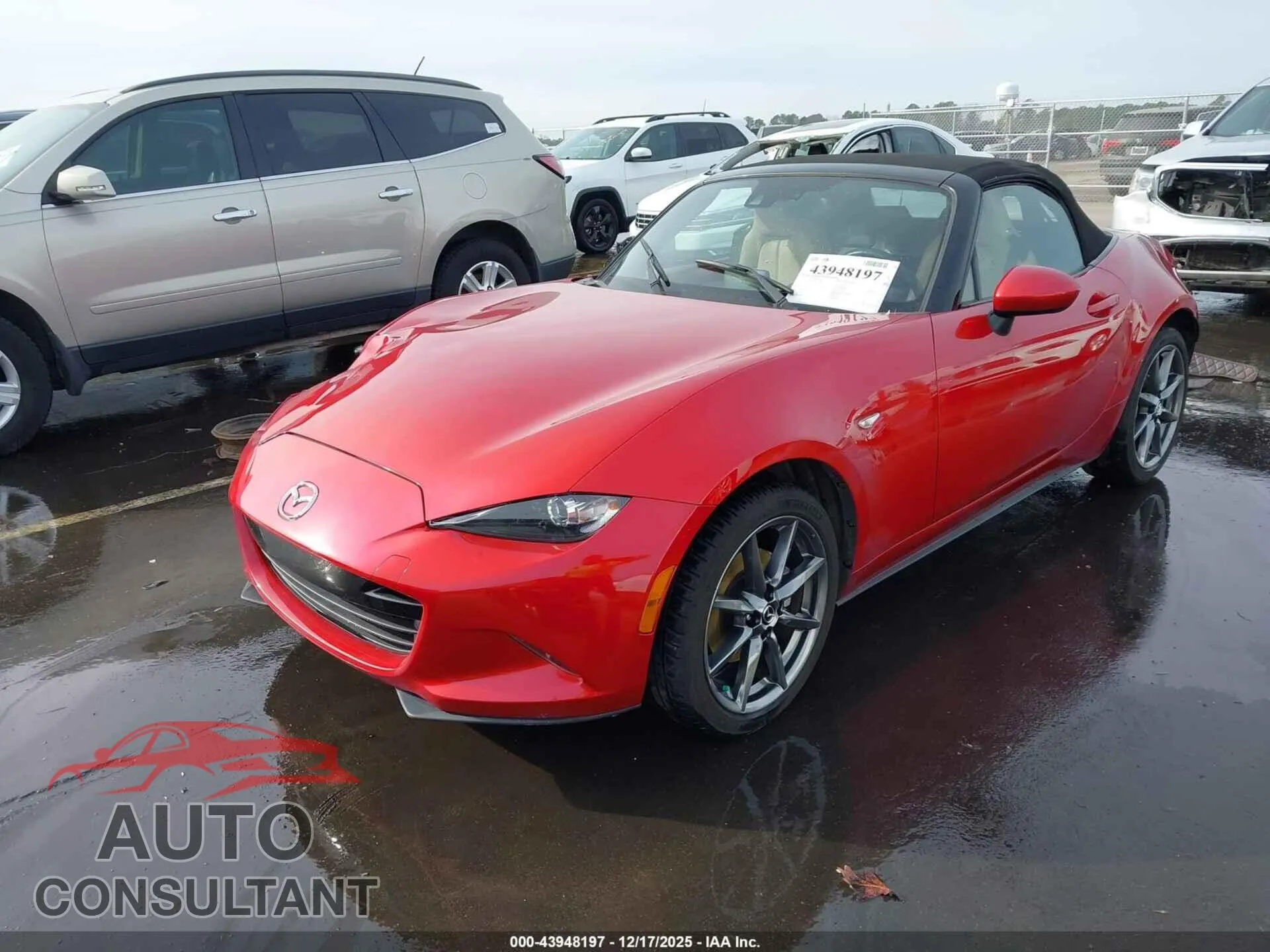 2016 MAZDA MX-5 MIATA Damaged VIN JM1NDAD77G0100856 – rear exterior