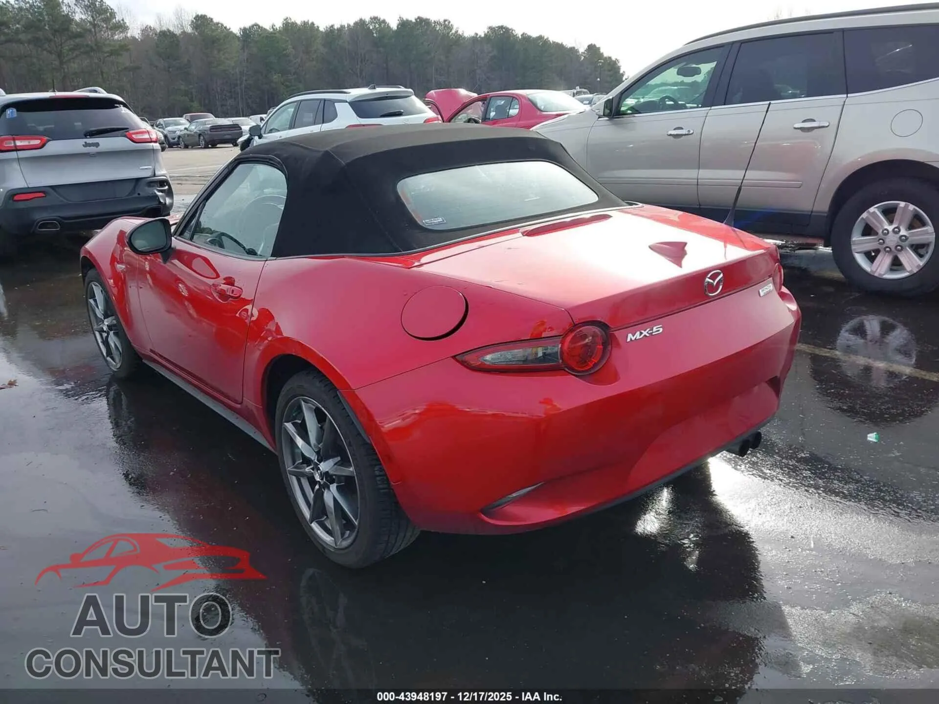 2016 MAZDA MX-5 MIATA Damaged VIN JM1NDAD77G0100856 – side profile