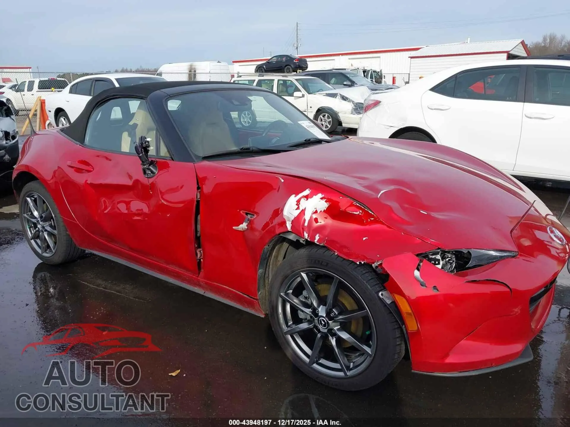 2016 MAZDA MX-5 MIATA Damaged VIN JM1NDAD77G0100856 – engine bay