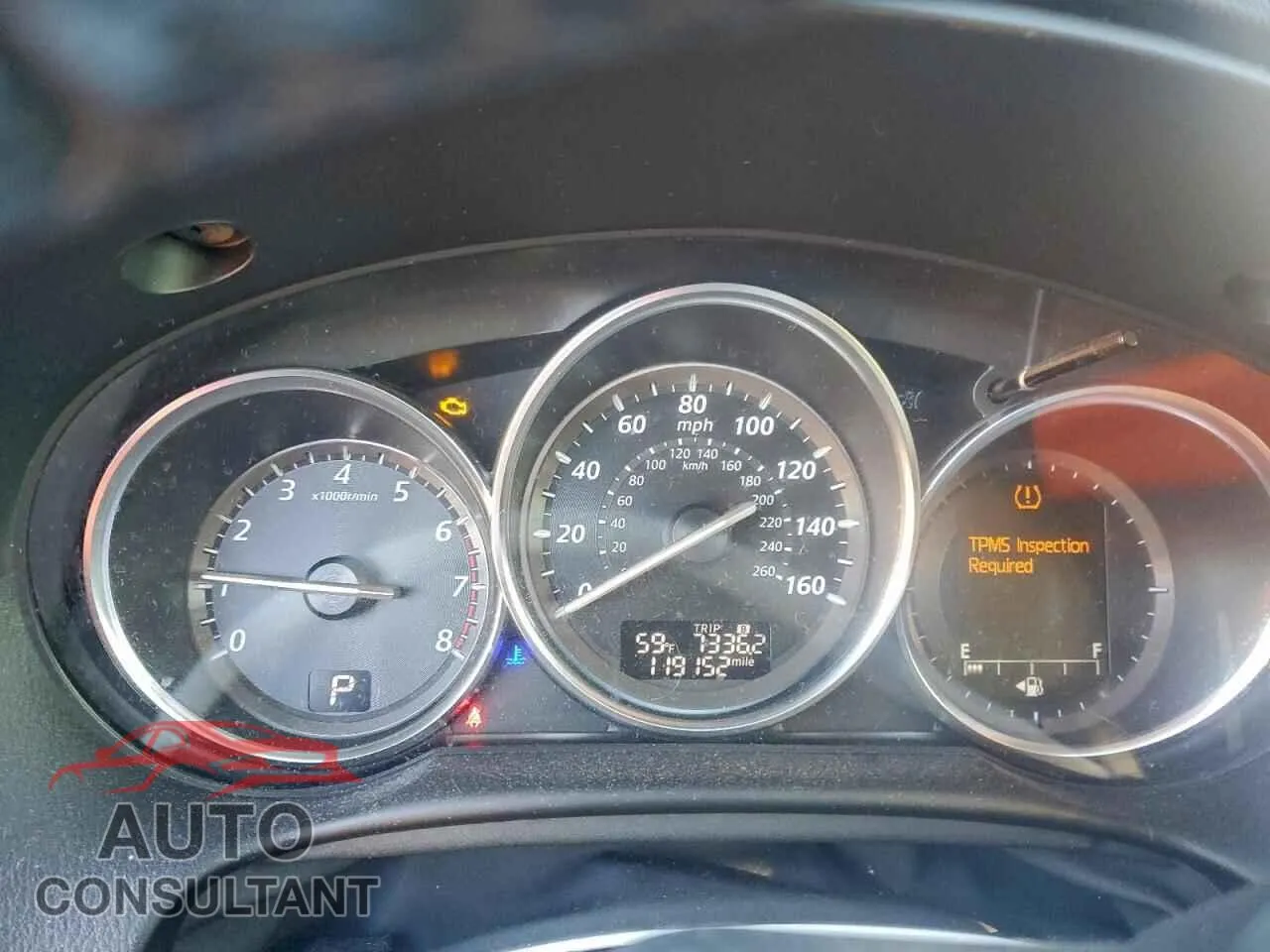 2015 MAZDA CX-5 Damaged VIN JM3KE2DY0F0453282 – trunk area