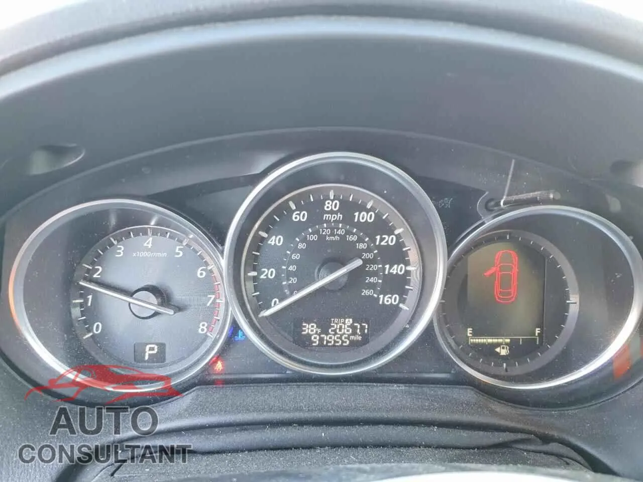 2015 MAZDA CX-5 Damaged VIN JM3KE4DY0F0480817 – trunk area