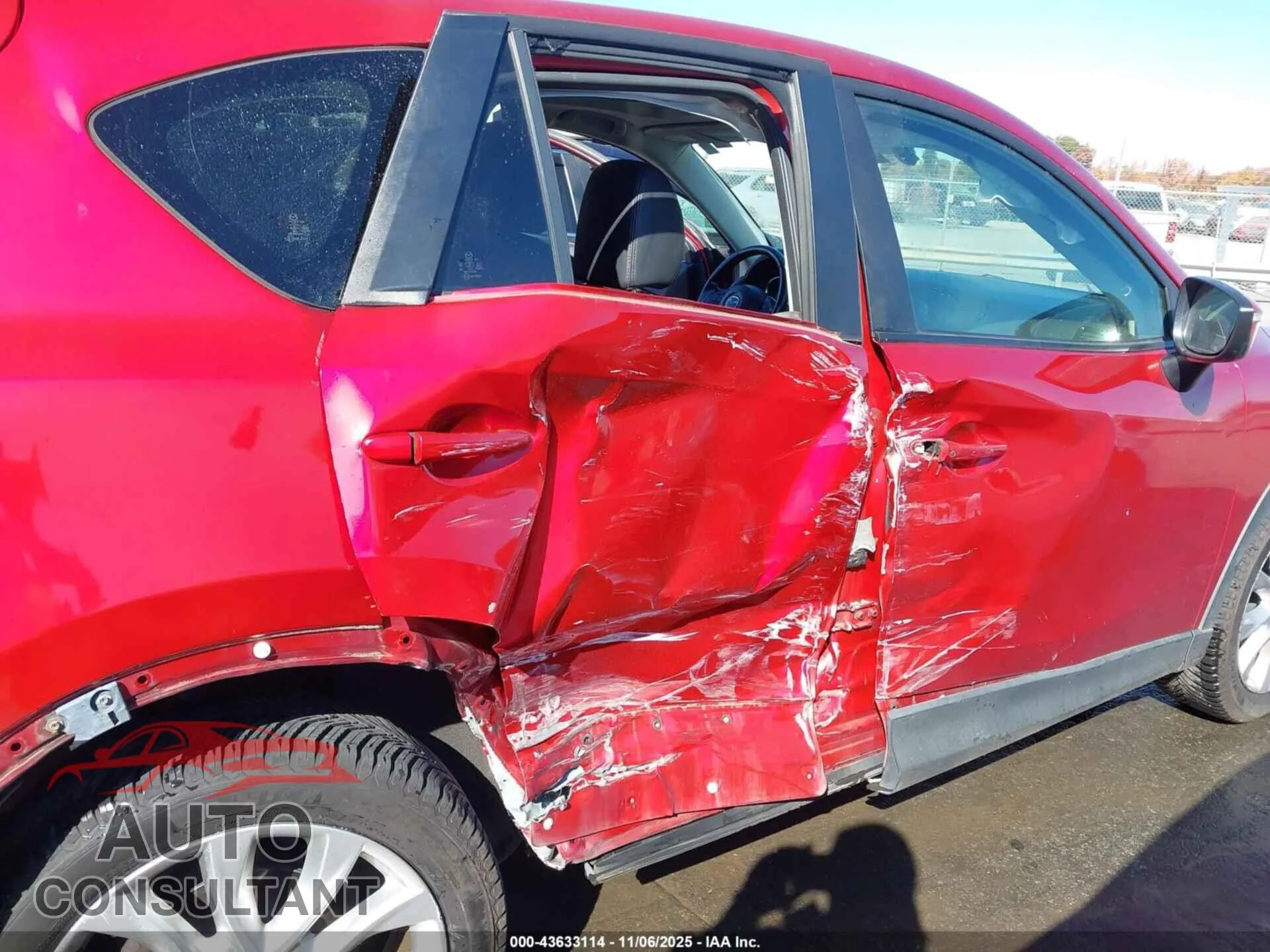 2015 MAZDA CX-5 Damaged VIN JM3KE4DYXF0490545 – engine bay