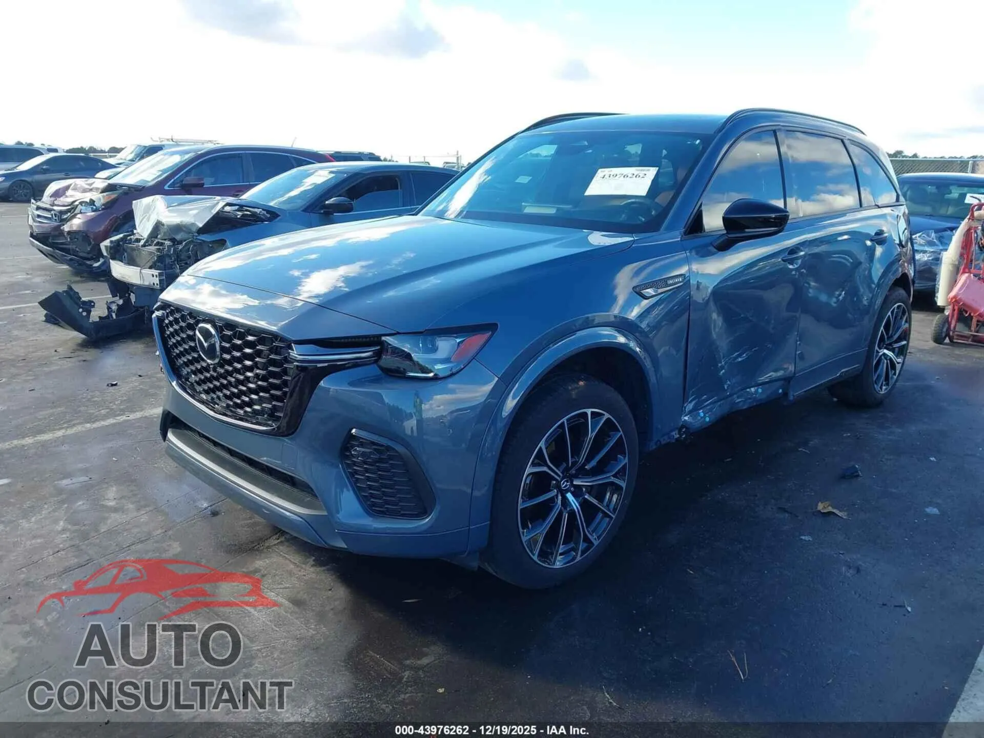 2025 MAZDA CX-70 Damaged VIN JM3KJEHC9S1107005 – rear exterior