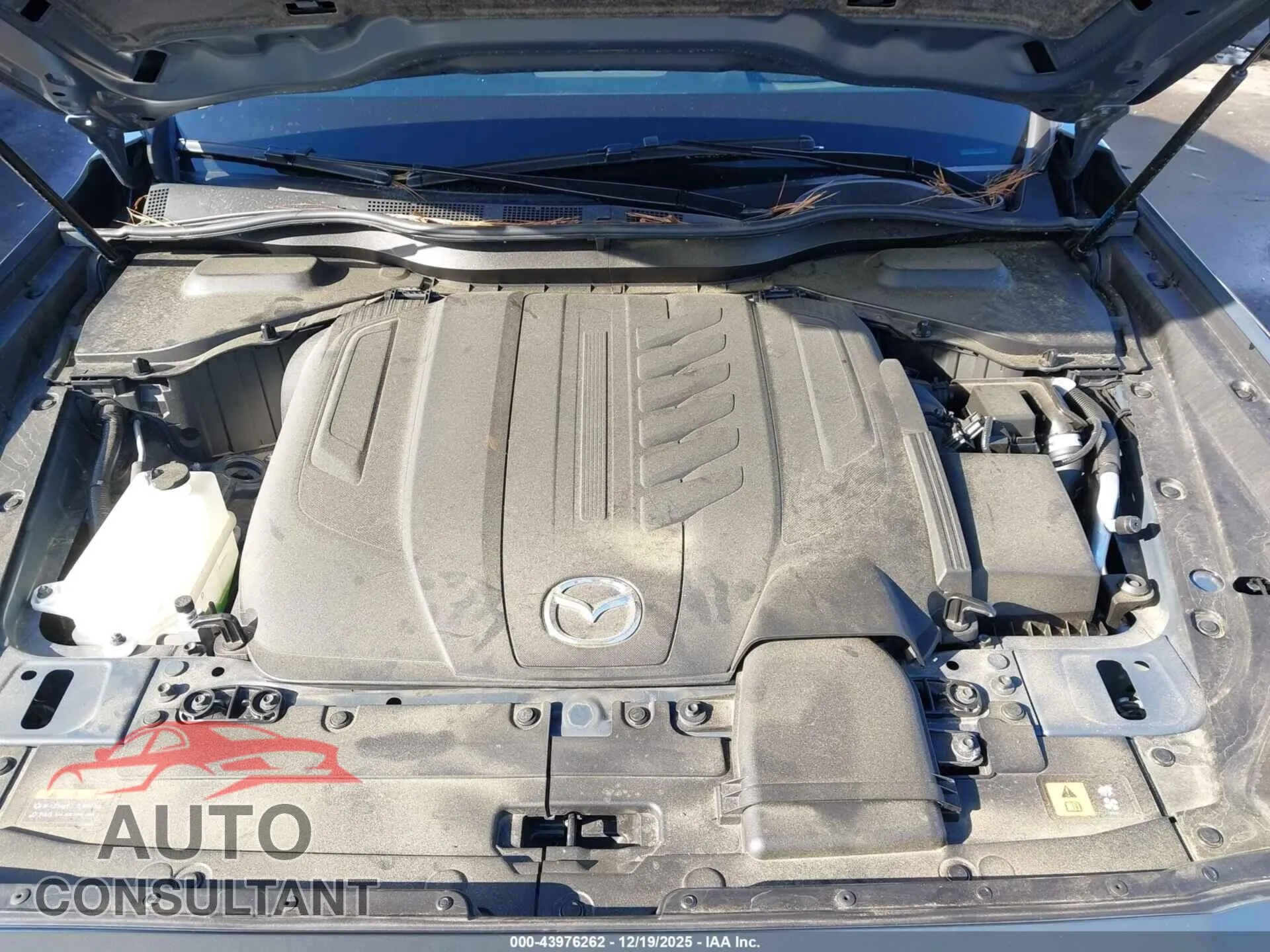 2025 MAZDA CX-70 Damaged VIN JM3KJEHC9S1107005 – odometer reading