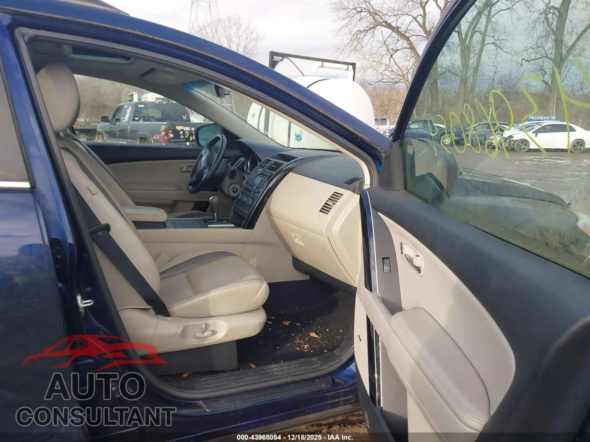 2012 MAZDA CX-9 Damaged VIN JM3TB3CA3C0352787 – interior seats