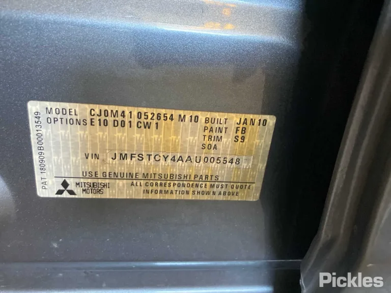 2010 Mitsubishi Lancer Damaged VIN JMFSTCY4AAU005548 – rear exterior