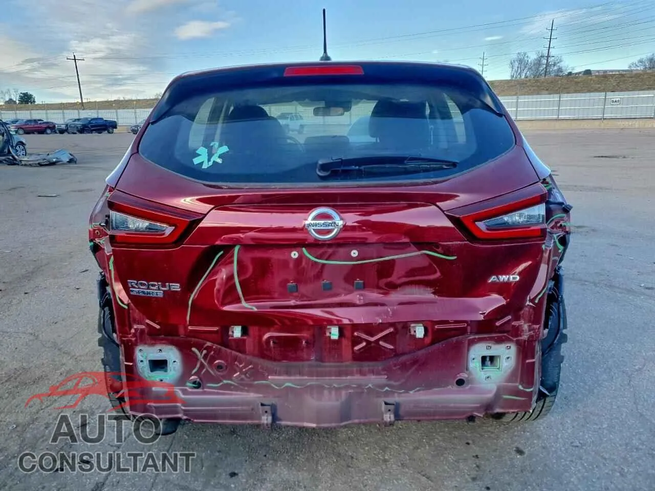2021 NISSAN ROGUE Damaged VIN JN1BJ1AW6MW441877 – engine bay