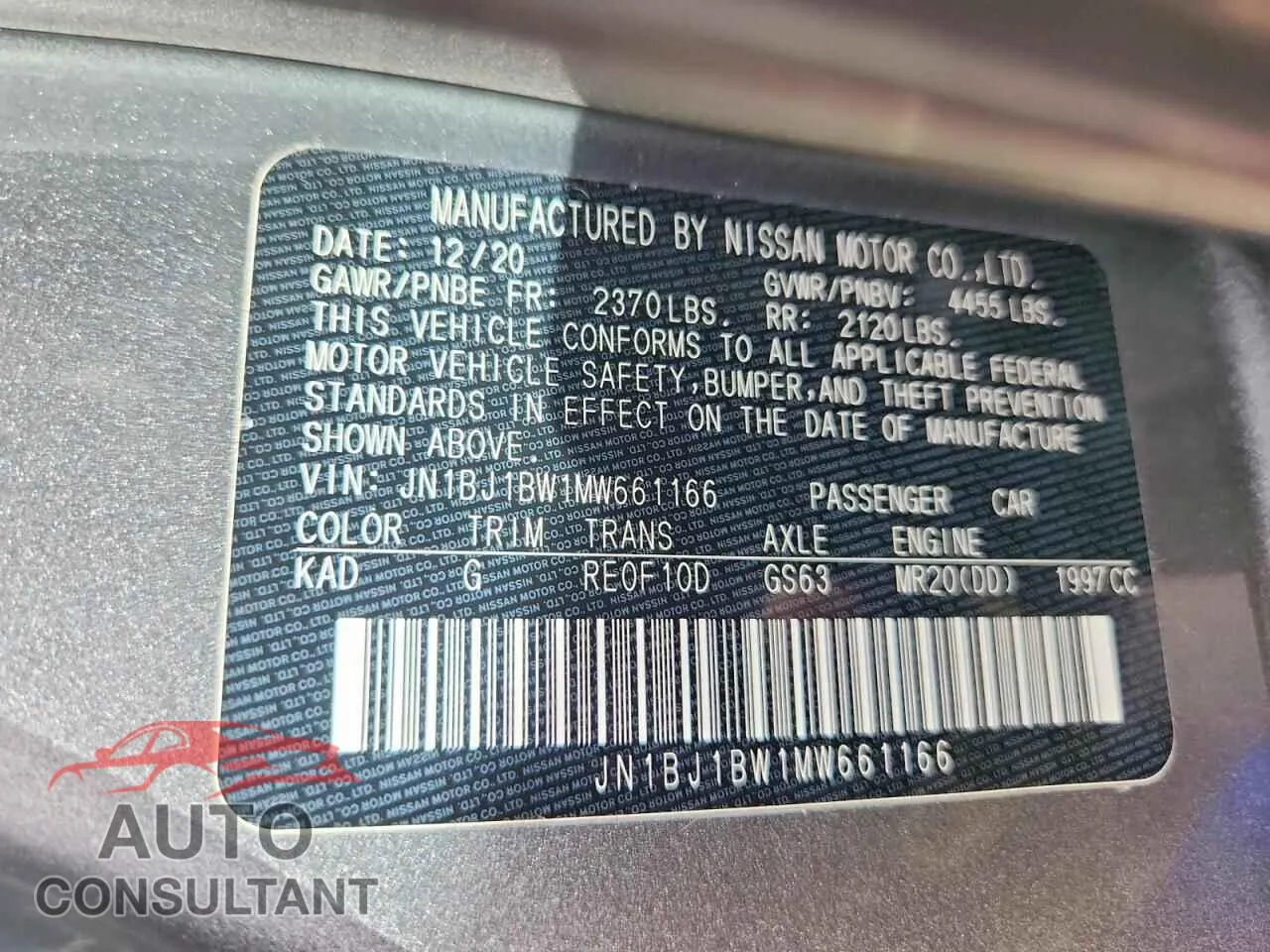 2021 NISSAN ROGUE Damaged VIN JN1BJ1BW1MW661166 – photo 13