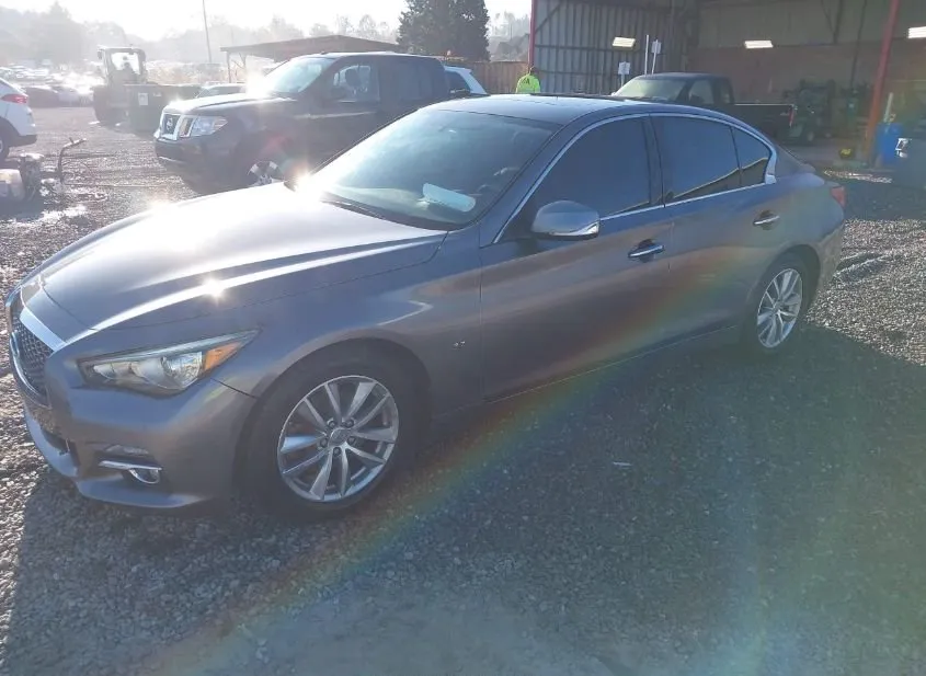 2014 INFINITI Q50 Used VIN JN1BV7AR7EM691563 – engine bay