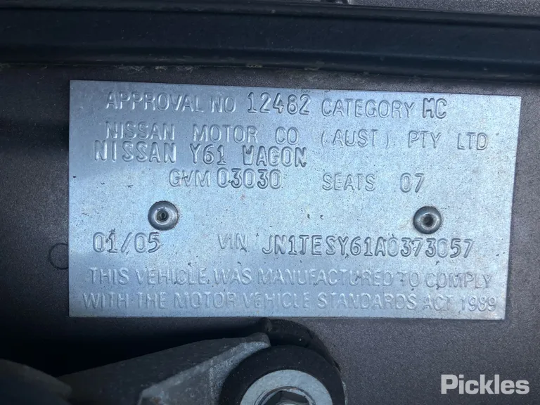 2005 Nissan Patrol Used VIN JN1TESY61A0373057 – rear exterior 2005 Nissan Patrol Used VIN JN1TESY61A0373057 – rear exterior