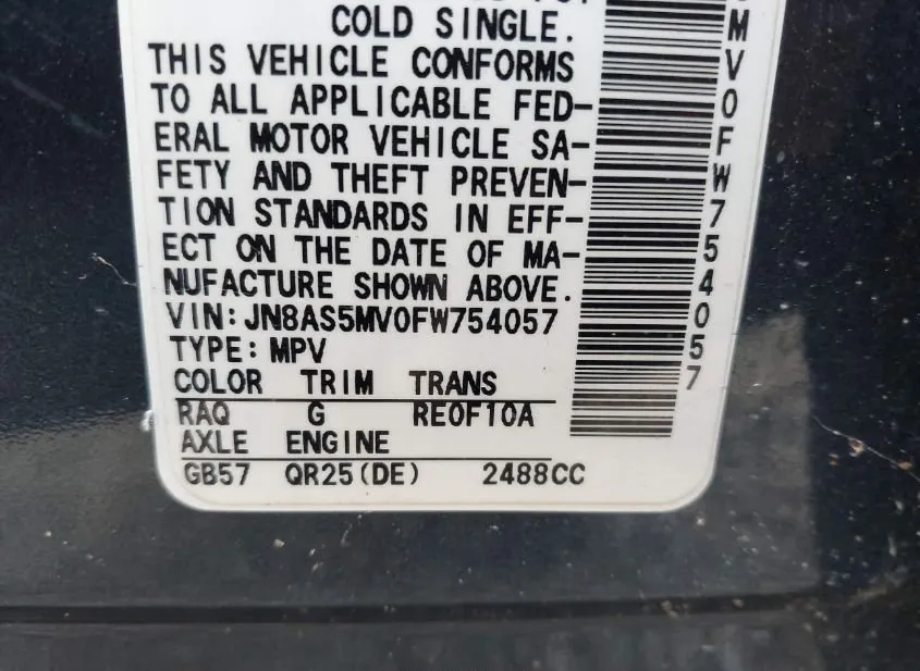 2015 NISSAN Rogue Used VIN JN8AS5MV0FW754057 – photo 14 2015 NISSAN Rogue Used VIN JN8AS5MV0FW754057 – photo 14