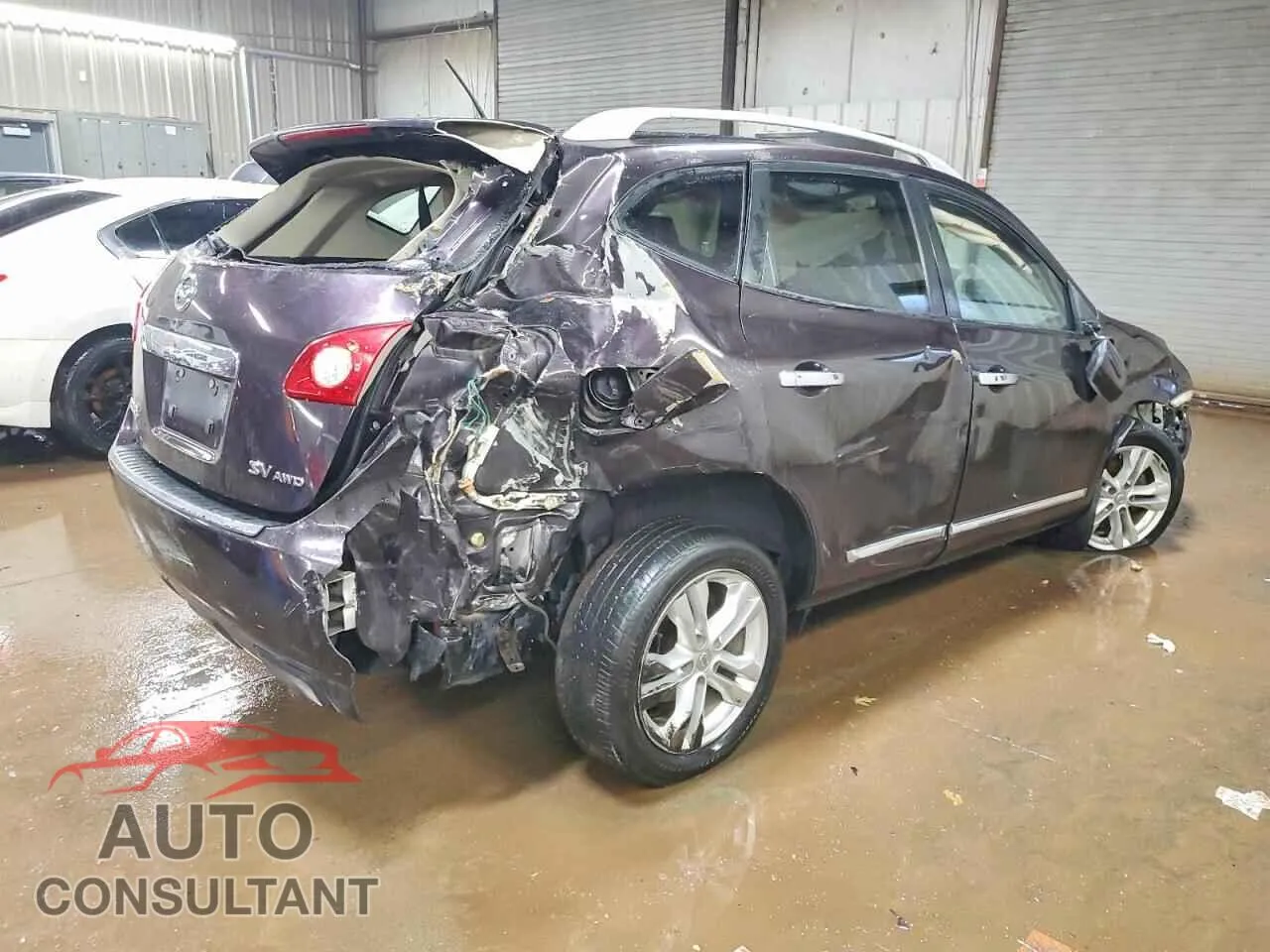 2013 NISSAN ROGUE Damaged VIN JN8AS5MV1DW648052 – side profile