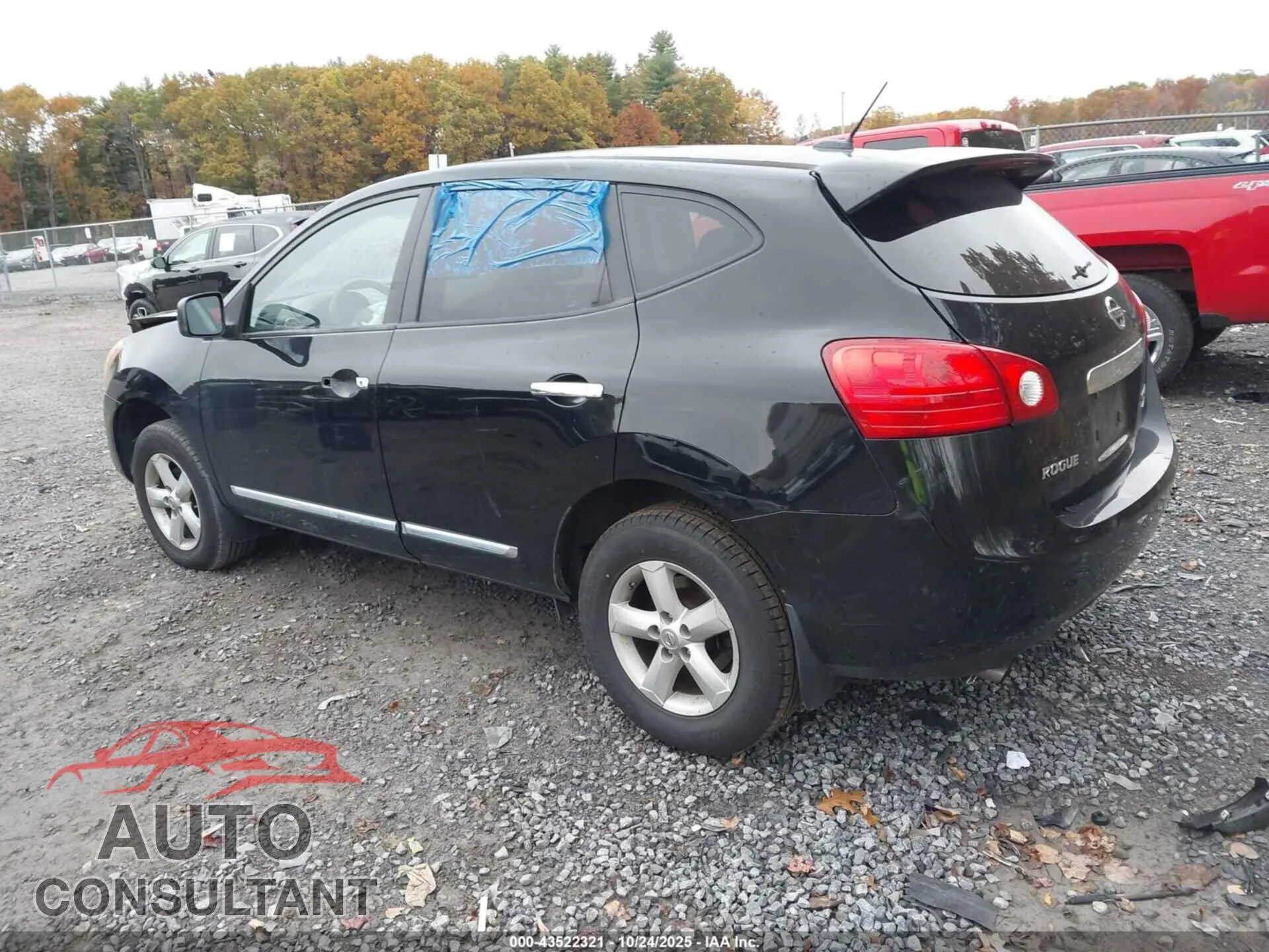 2012 NISSAN ROGUE Damaged VIN JN8AS5MV3CW373881 – side profile