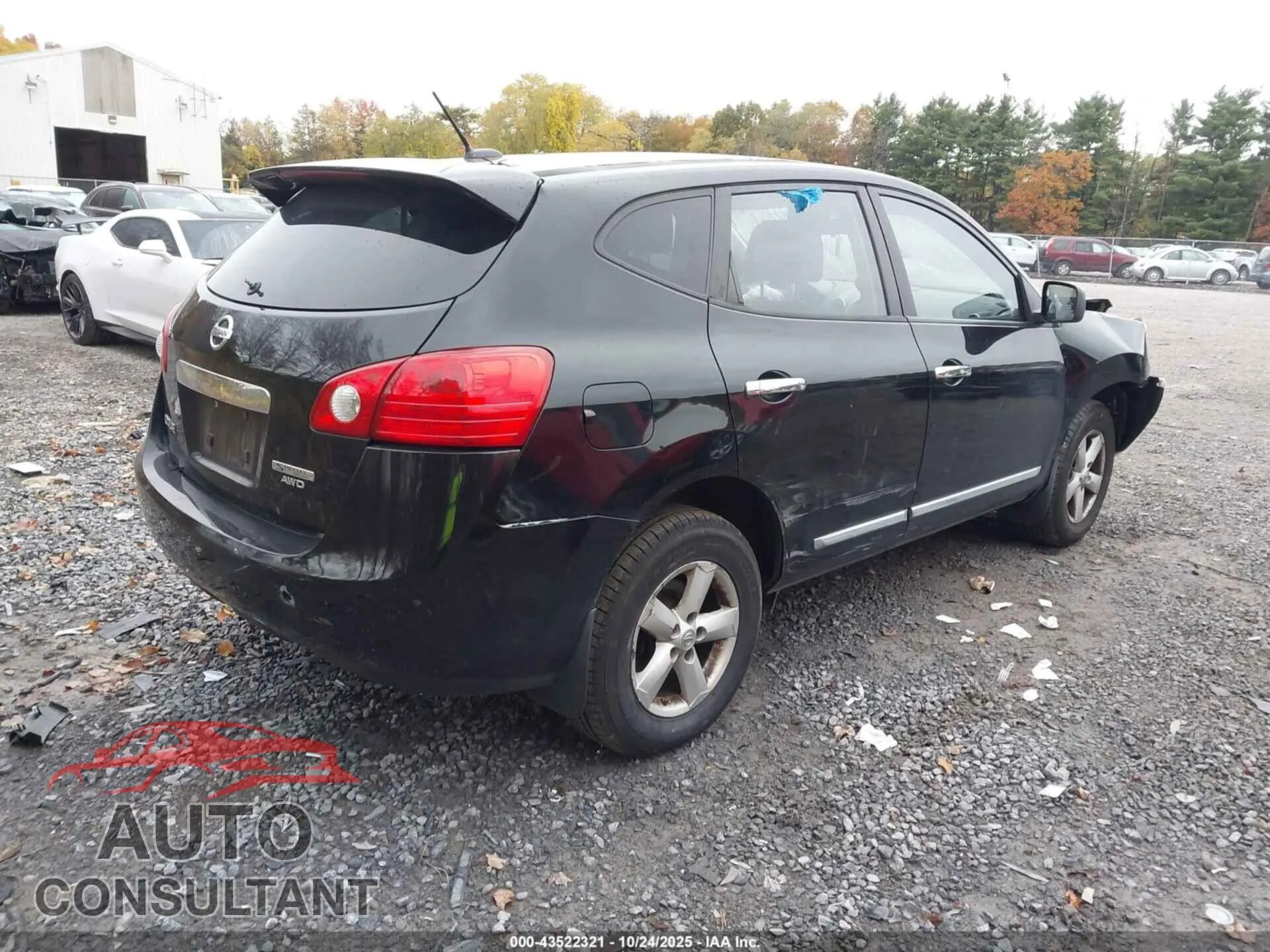 2012 NISSAN ROGUE Damaged VIN JN8AS5MV3CW373881 – dashboard
