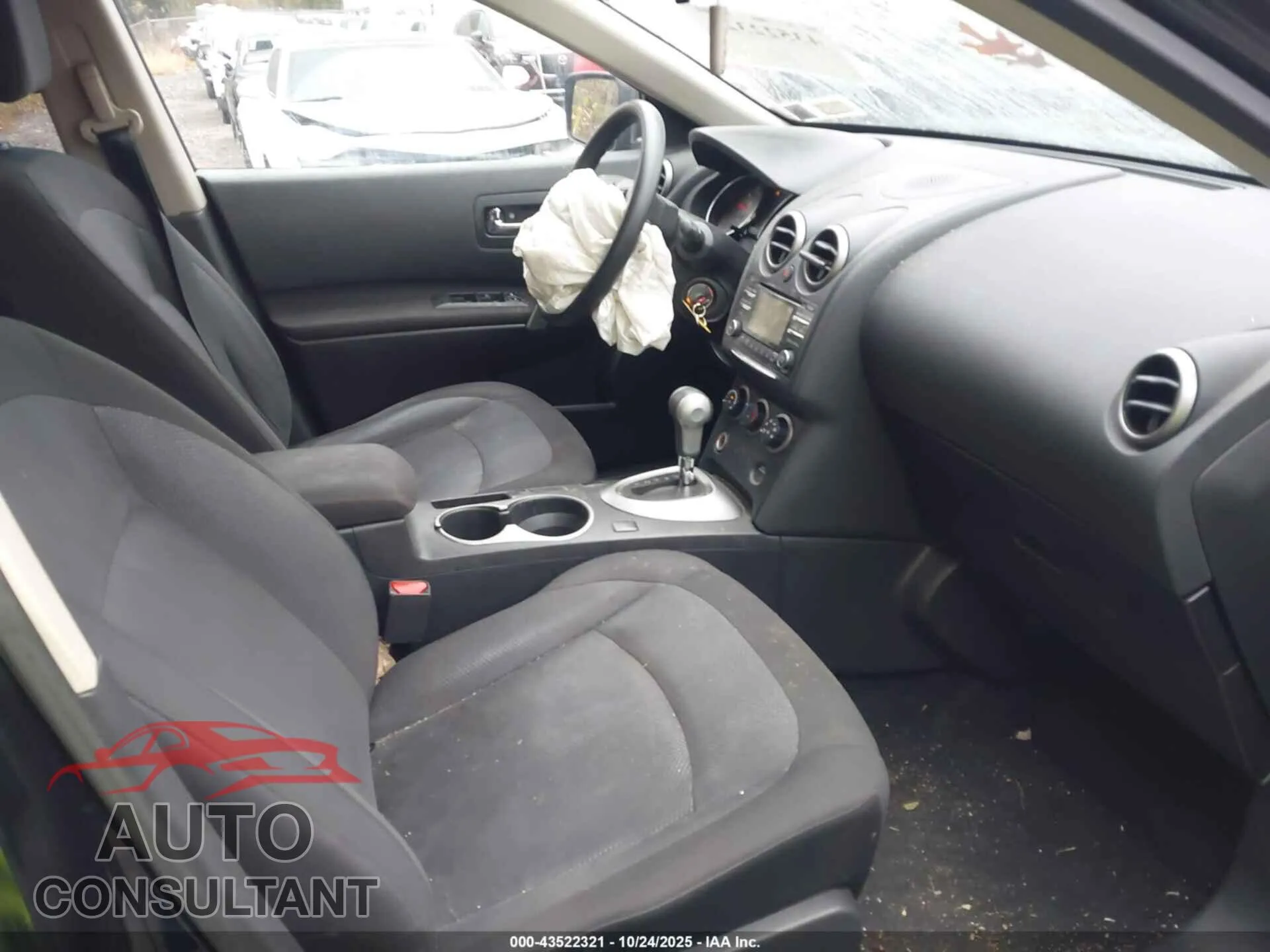 2012 NISSAN ROGUE Damaged VIN JN8AS5MV3CW373881 – interior seats