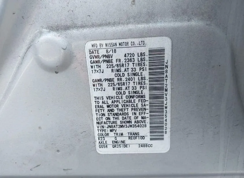 2018 NISSAN ROGUE Used VIN JN8AT2MV3JW354028 – photo 14