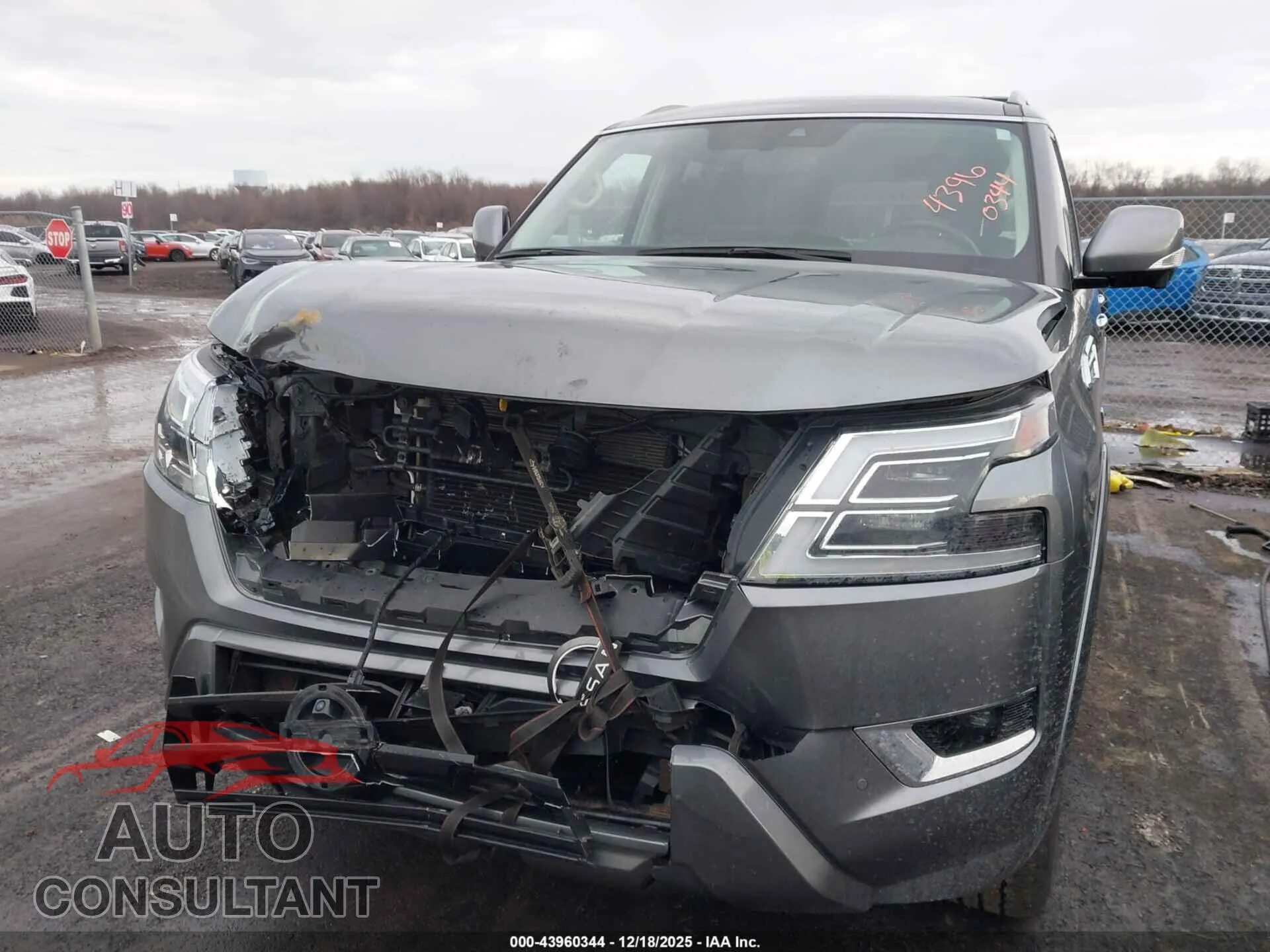 2021 NISSAN ARMADA Damaged VIN JN8AY2BB7M9795237 – engine bay