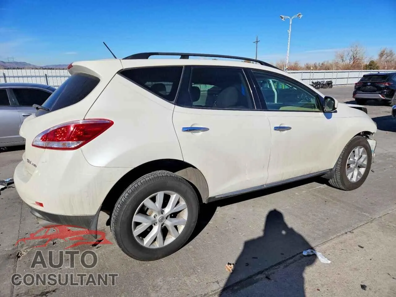 2012 NISSAN MURANO Damaged VIN JN8AZ1MW4CW226403 – side profile