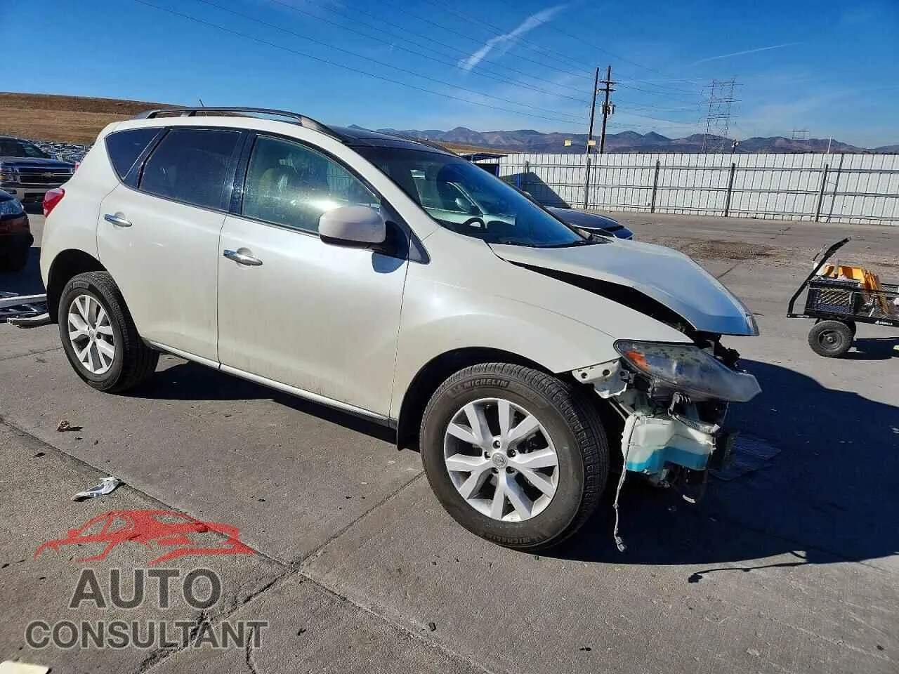 2012 NISSAN MURANO Damaged VIN JN8AZ1MW4CW226403 – dashboard