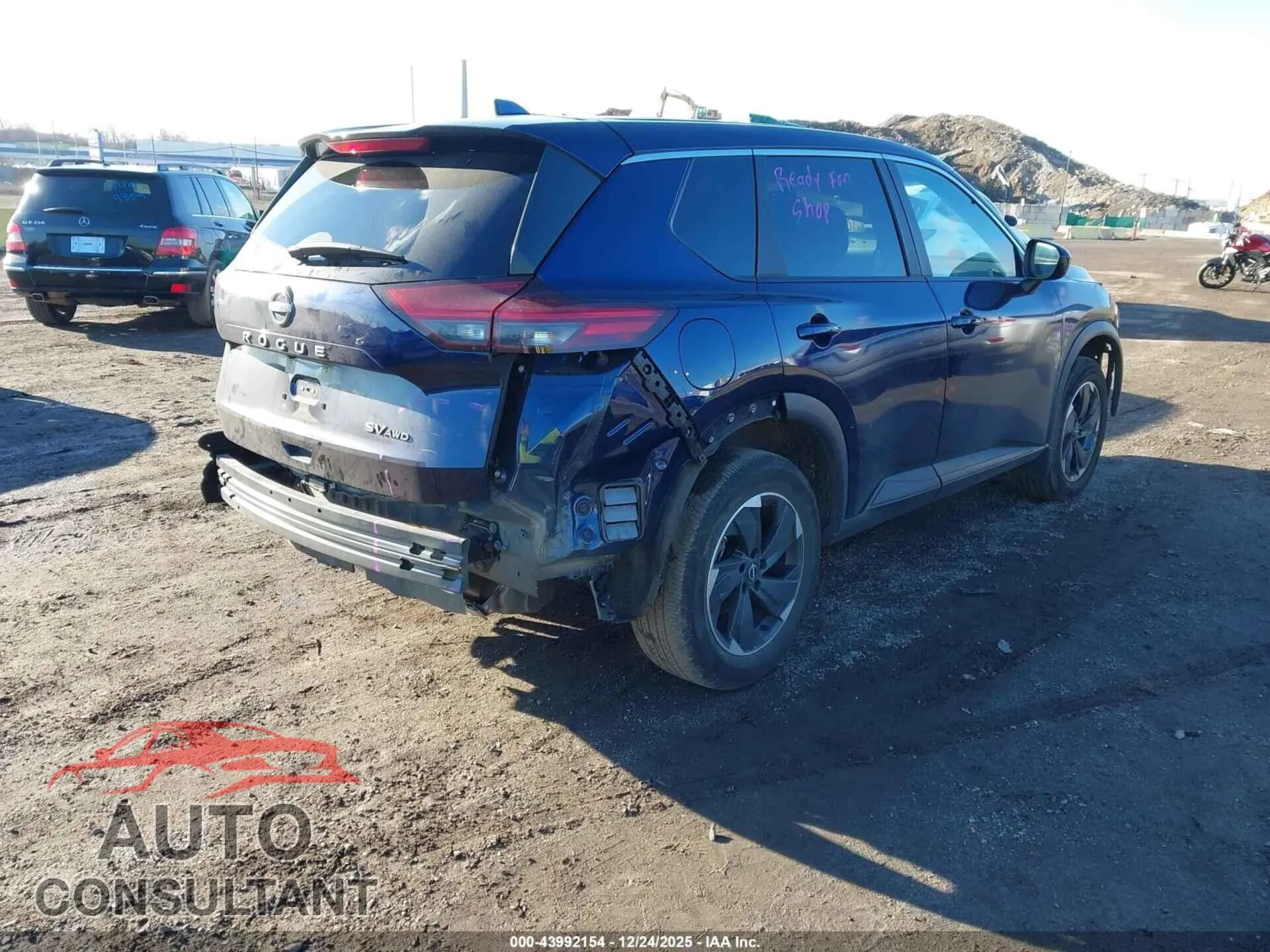 2024 NISSAN ROGUE Damaged VIN JN8BT3BB3RW443824 – dashboard