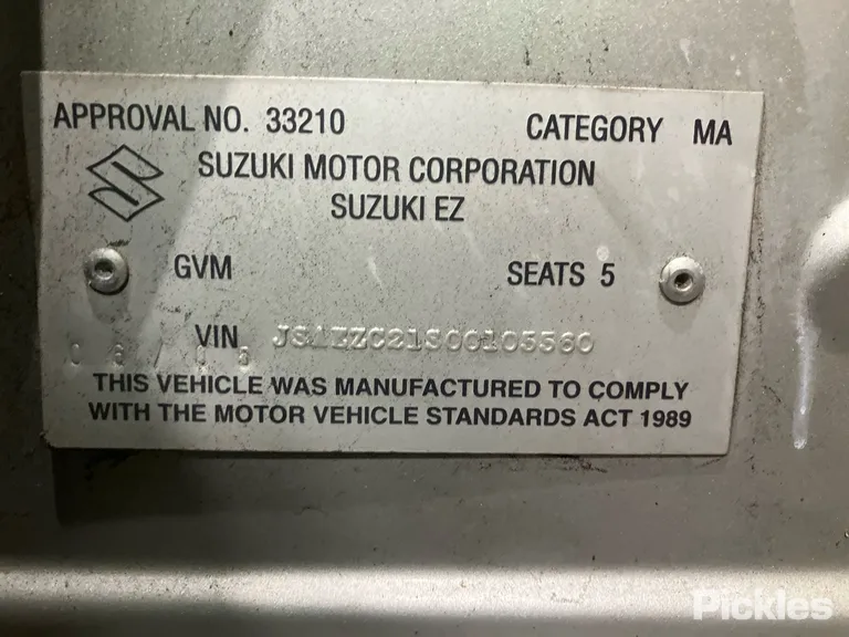 2005 Suzuki Swift Used VIN JSAEZC21S00105560 – side profile