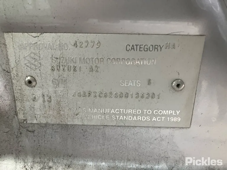 2013 Suzuki Swift Used VIN JSAFZC82S00136301 – dashboard