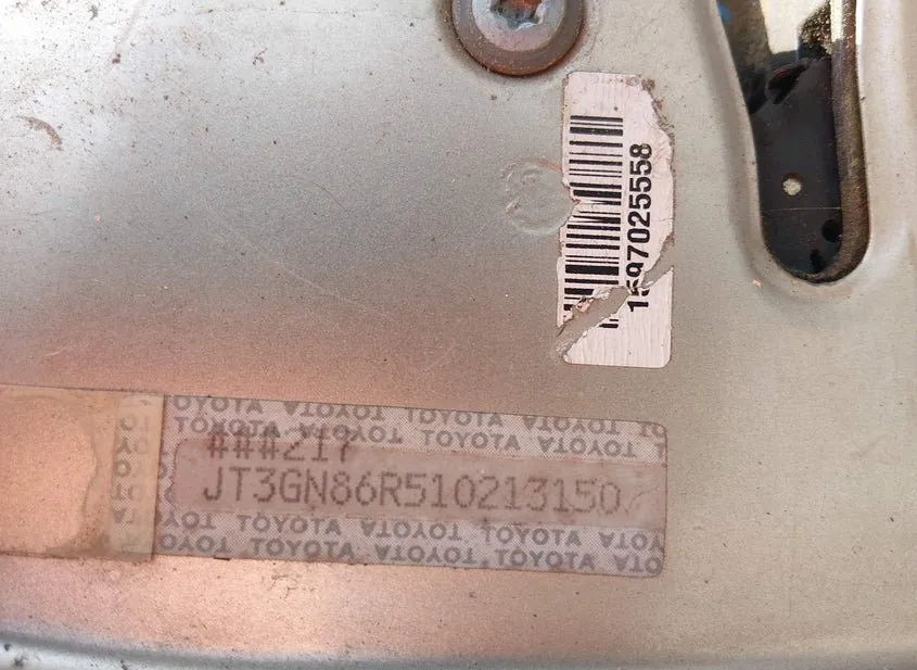 2001 TOYOTA 4Runner Used VIN JT3GN86R510213150 – dashboard