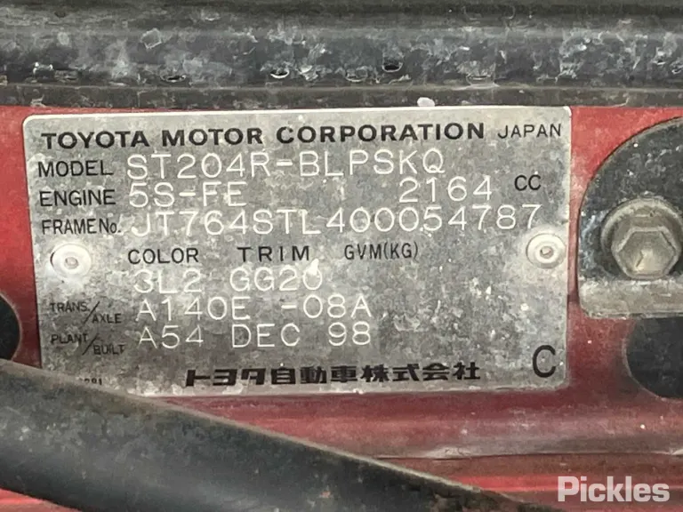 1999 Toyota Celica Damaged VIN JT764STL400054787 – photo 29