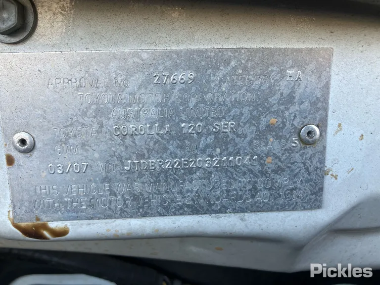 2007 Toyota Corolla Used VIN JTDBR22E203211041 – photo 19