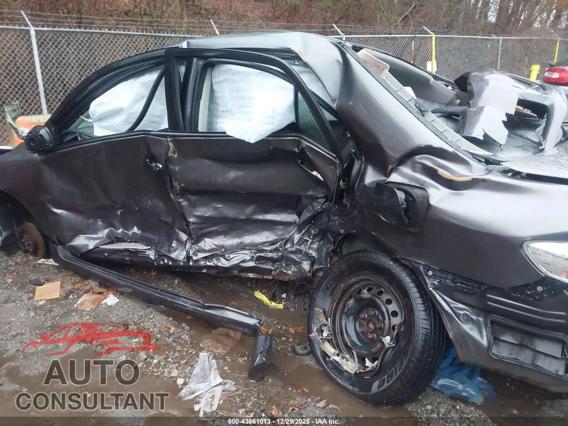 2011 TOYOTA COROLLA Damaged VIN JTDBU4EE8BJ101146 – engine bay