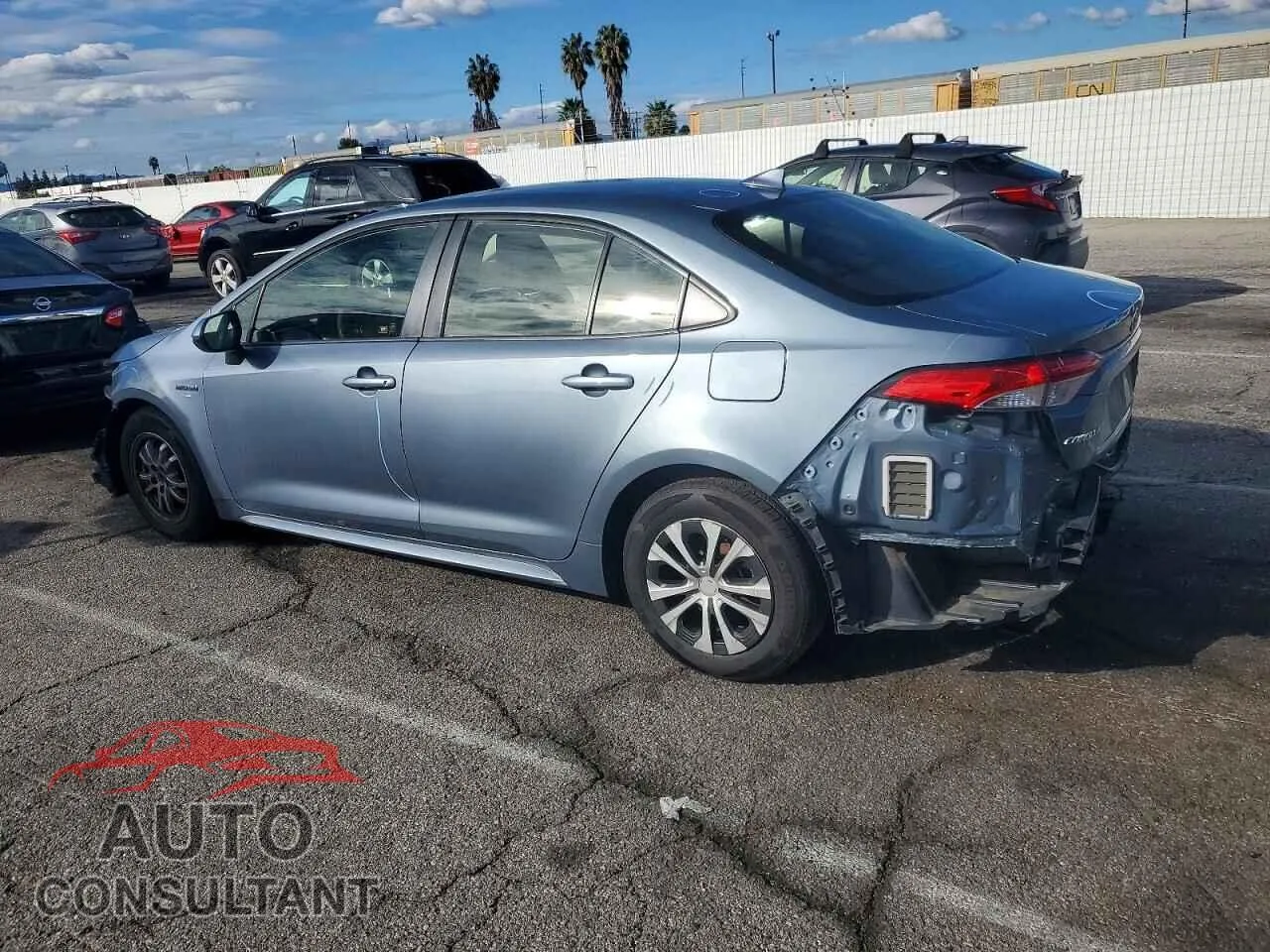 2020 TOYOTA COROLLA Damaged VIN JTDEBRBEXLJ005198 – rear exterior