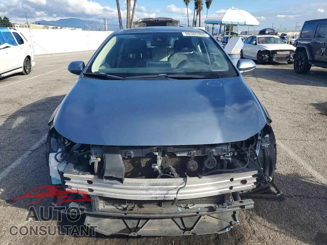 2020 TOYOTA COROLLA Damaged VIN JTDEBRBEXLJ005198 – interior seats