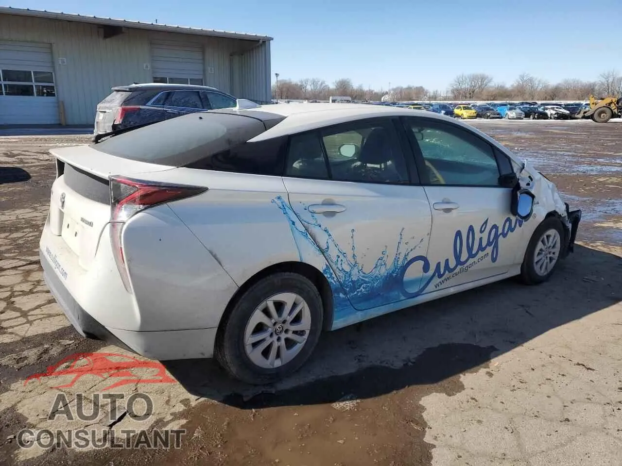 2016 TOYOTA PRIUS Damaged VIN JTDKBRFU4G3508692 – side profile