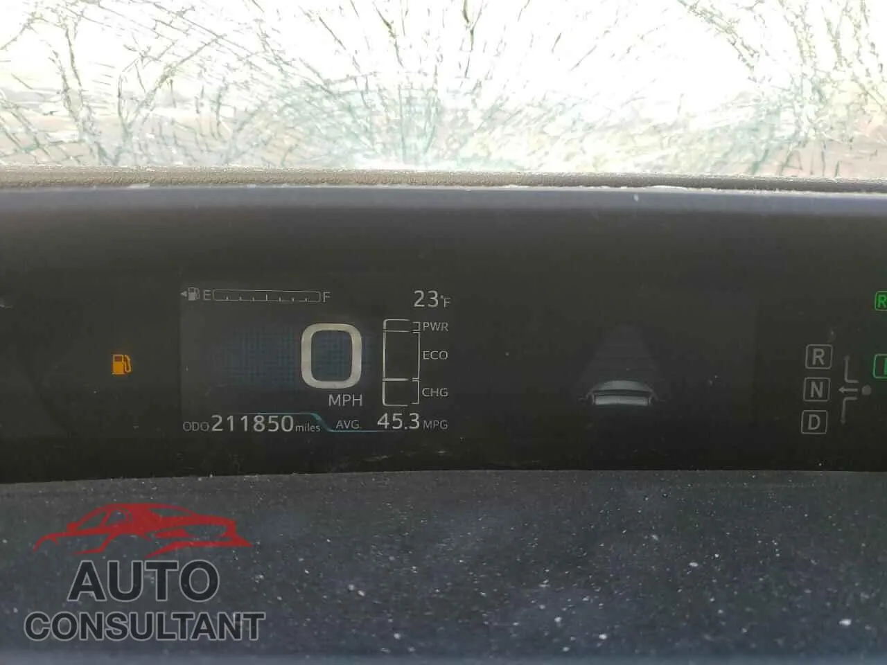 2016 TOYOTA PRIUS Damaged VIN JTDKBRFU4G3508692 – trunk area