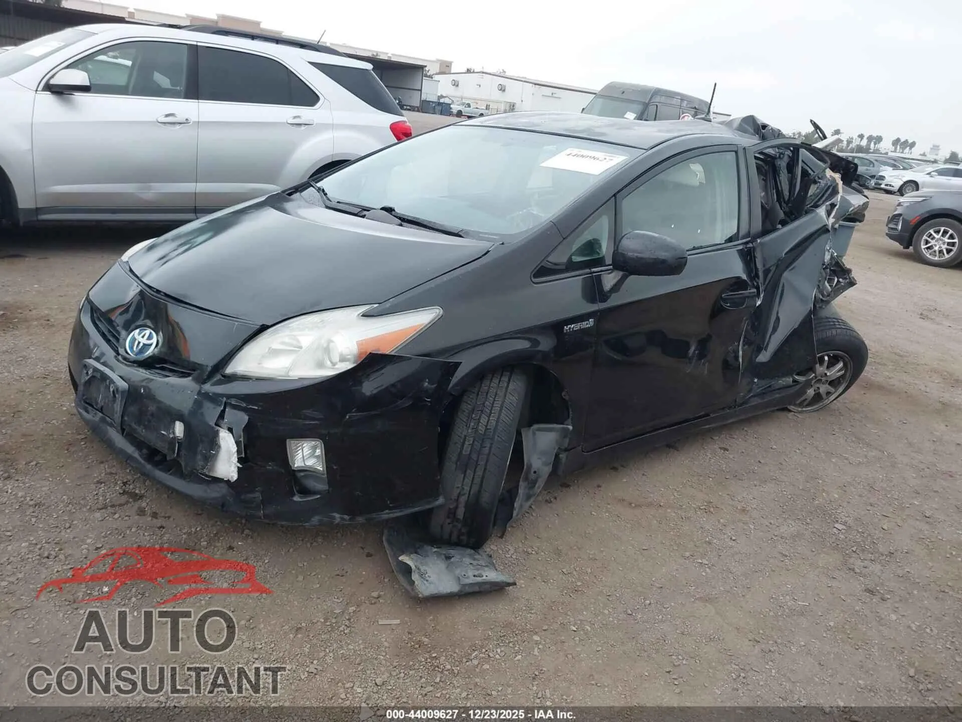 2010 TOYOTA PRIUS Damaged VIN JTDKN3DU2A0029977 – rear exterior