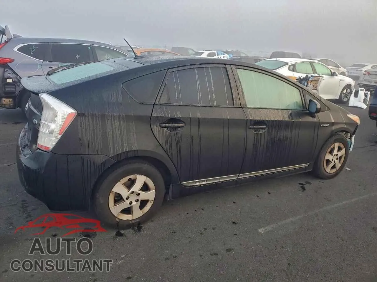 2011 TOYOTA PRIUS Damaged VIN JTDKN3DU6B0256364 – side profile