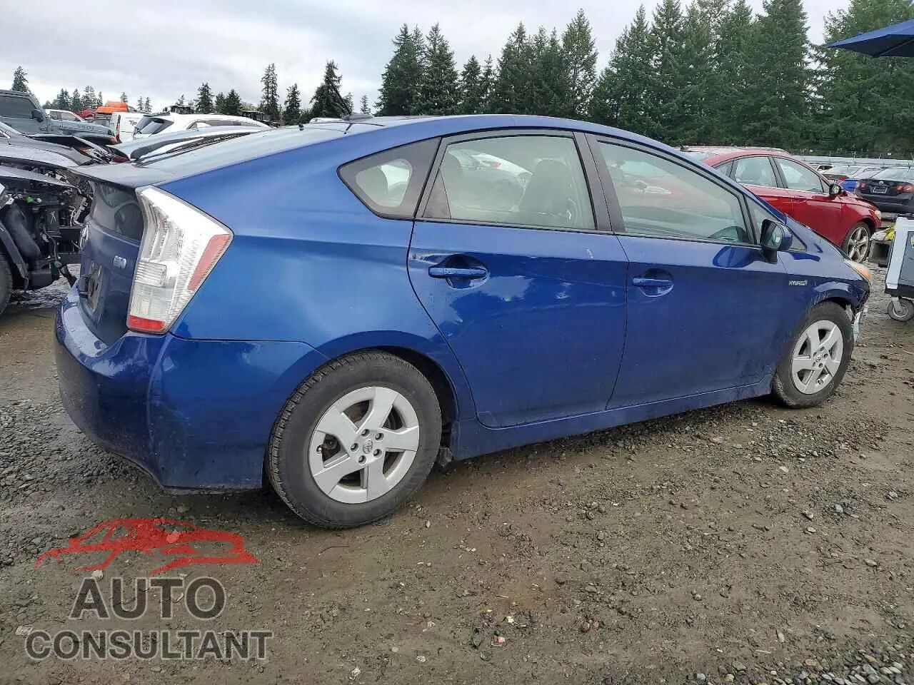 2010 TOYOTA PRIUS Damaged VIN JTDKN3DU9A1004746 – side profile