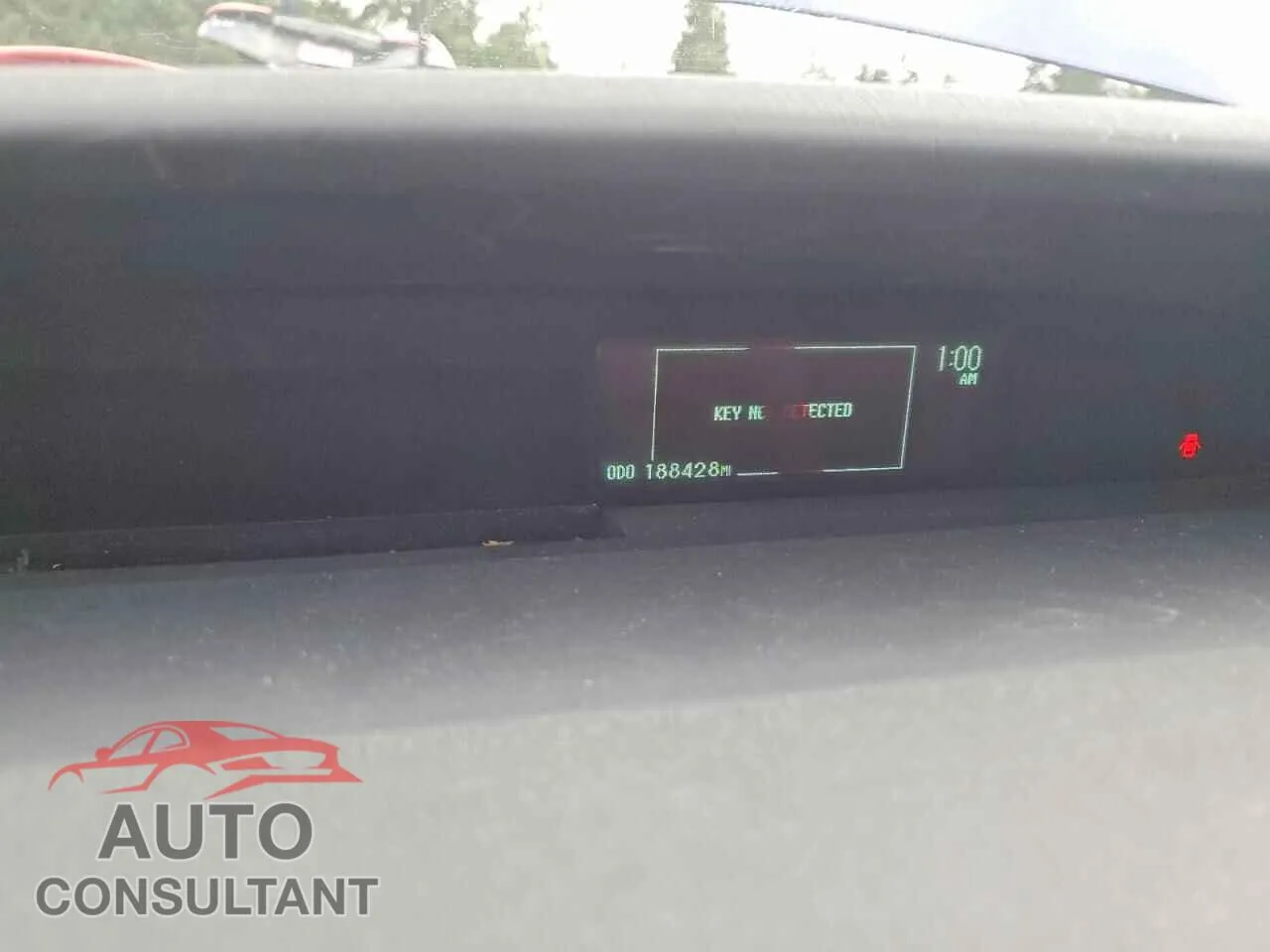 2010 TOYOTA PRIUS Damaged VIN JTDKN3DU9A1004746 – trunk area