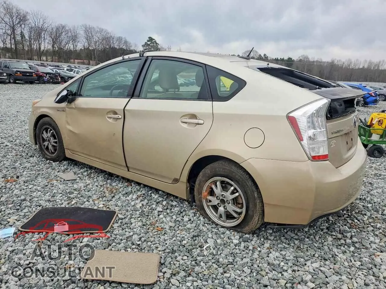 2010 TOYOTA PRIUS Damaged VIN JTDKN3DU9A1264225 – rear exterior