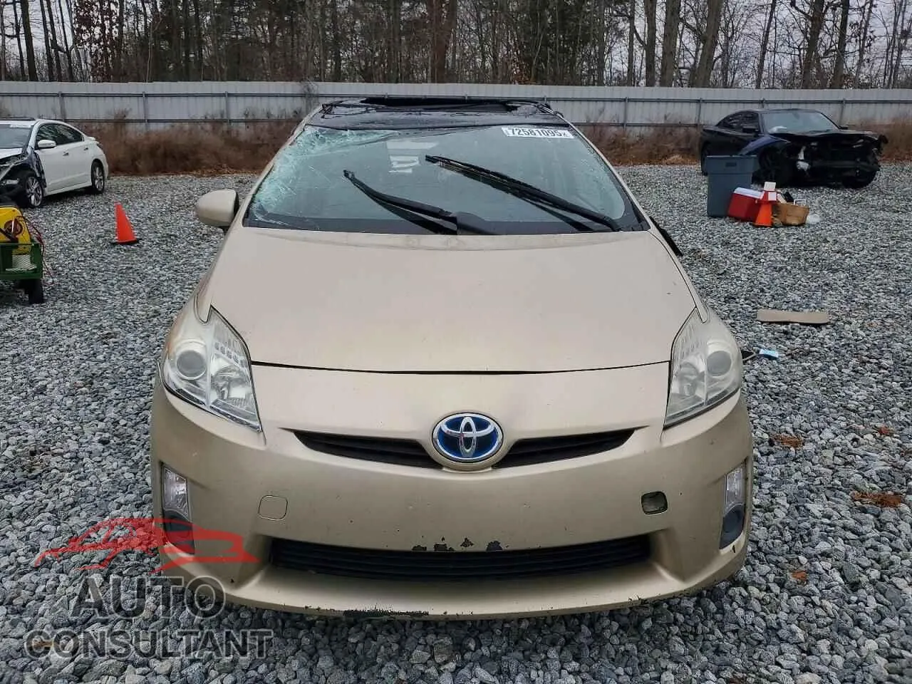 2010 TOYOTA PRIUS Damaged VIN JTDKN3DU9A1264225 – interior seats