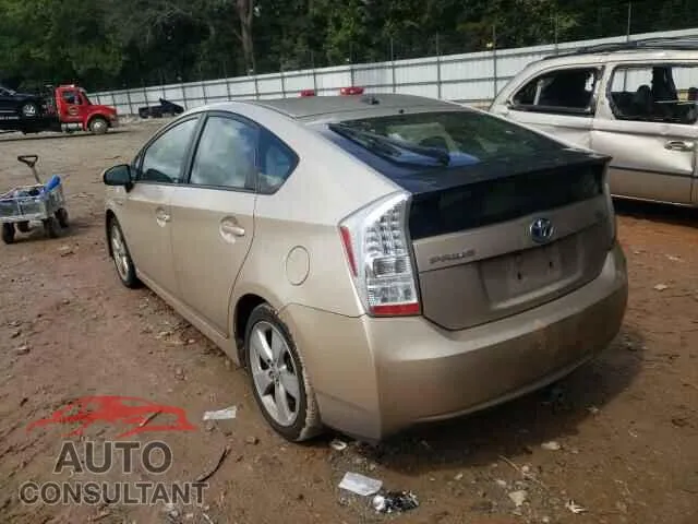 2010 TOYOTA PRIUS Damaged VIN JTDKN3DUXA1002276 – side profile