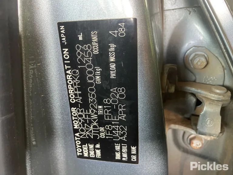 2008 Toyota Yaris Used VIN JTDKW92350J000458 – photo 32