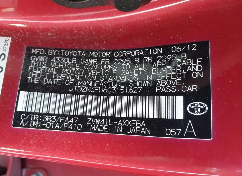2012 TOYOTA Prius V Used VIN JTDZN3EU6C3151627 – photo 14