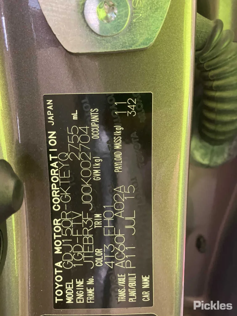 2015 Toyota Landcruiser Prado Damaged VIN JTEBR3FJ00K002704 – dashboard