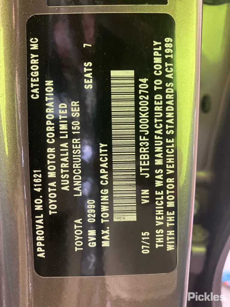 2015 Toyota Landcruiser Prado Damaged VIN JTEBR3FJ00K002704 – photo 25
