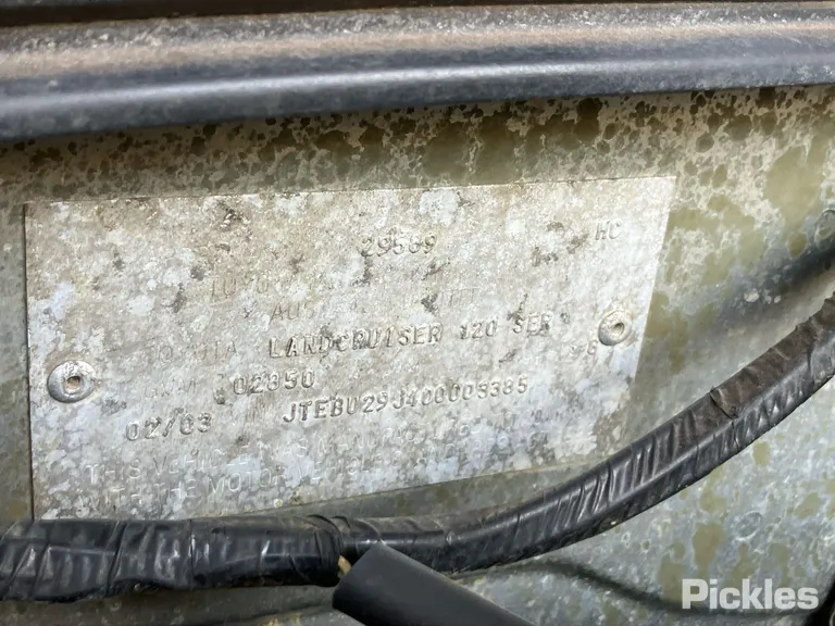 2003 Toyota Landcruiser Prado Used VIN JTEBU29J400003385 – undercarriage 2003 Toyota Landcruiser Prado Used VIN JTEBU29J400003385 – undercarriage