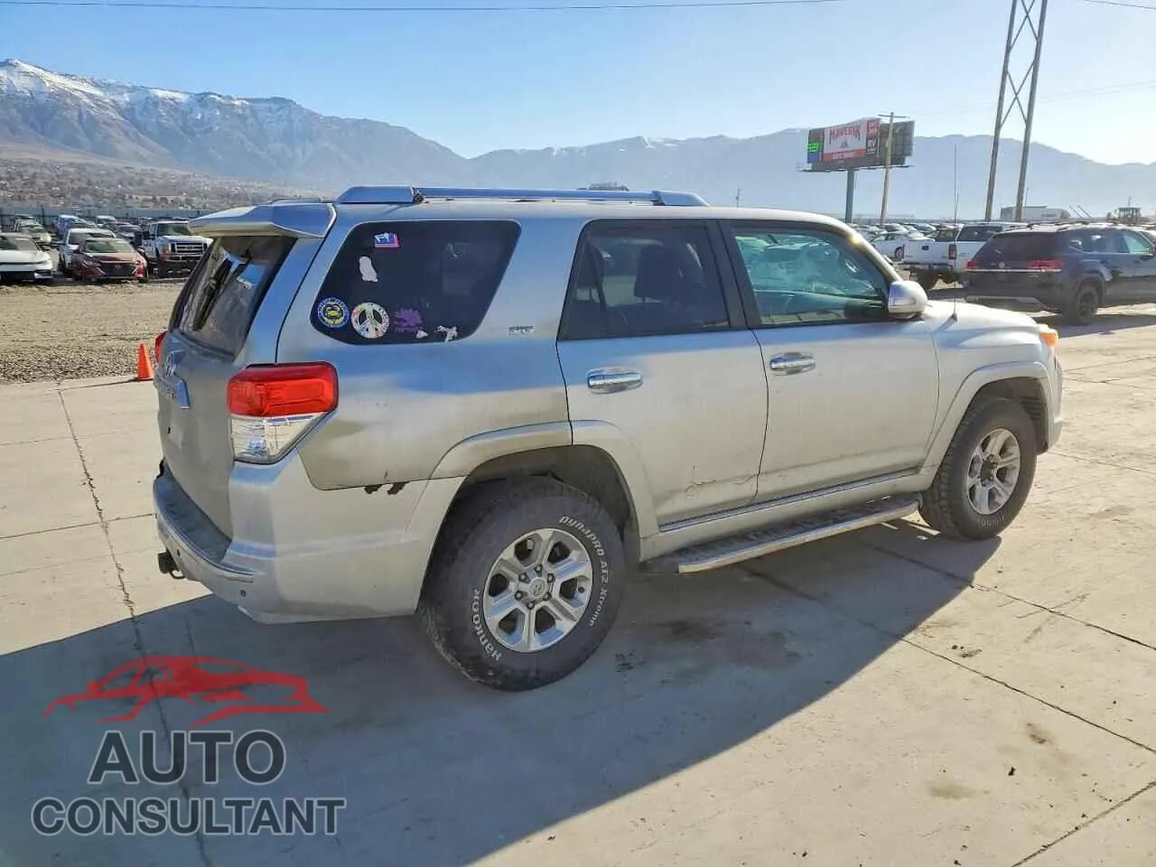 2010 TOYOTA 4RUNNER Damaged VIN JTEBU5JR1A5020166 – side profile 2010 TOYOTA 4RUNNER Damaged VIN JTEBU5JR1A5020166 – side profile