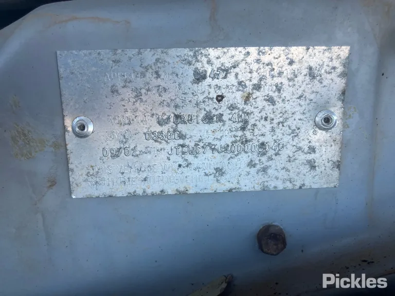 2002 Toyota Landcruiser Used VIN JTELC71J300003040 – photo 11